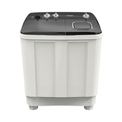 TORNADO Washing Machine Half Auto 12 Kg Pump White x Black TMH-HS12CP(WK)