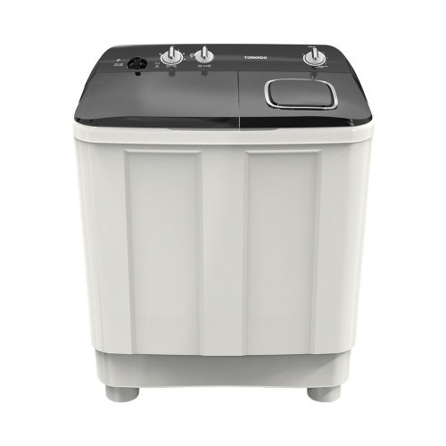 TORNADO Washing Machine Half Auto 12 Kg Pump White x Black TMH-HS12CP(WK)