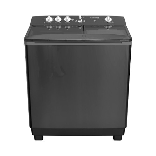 TORNADO Washing Machine Half Auto 12 Kg Pump Black TVH-HM12TSP(BK)